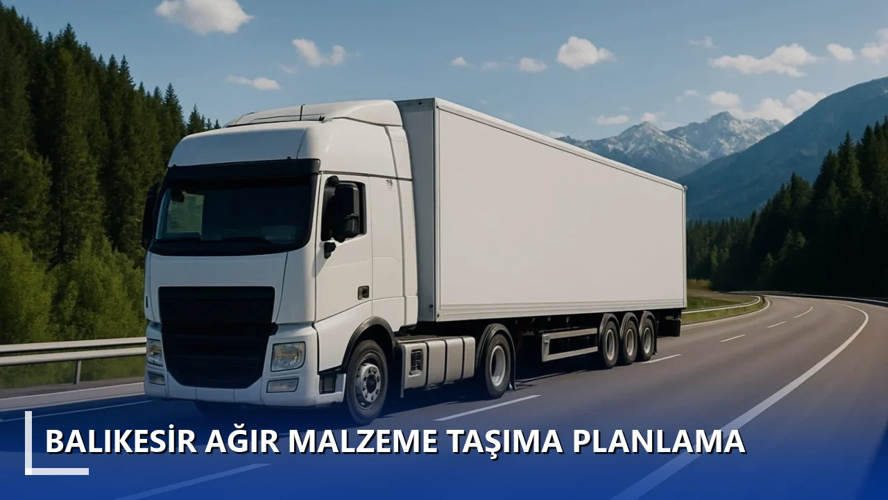 Balıkesir Ağır Malzeme Taşıma Planlama