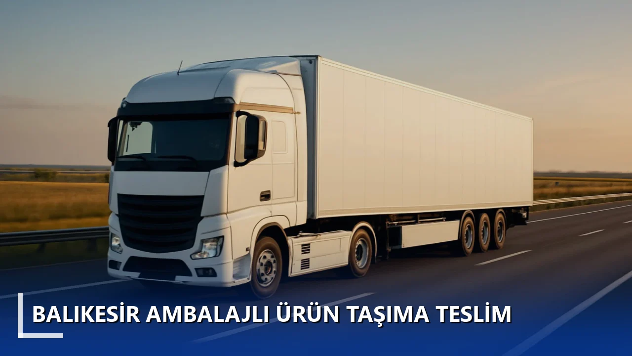 Balıkesir Ambalajlı Ürün Taşıma Teslim