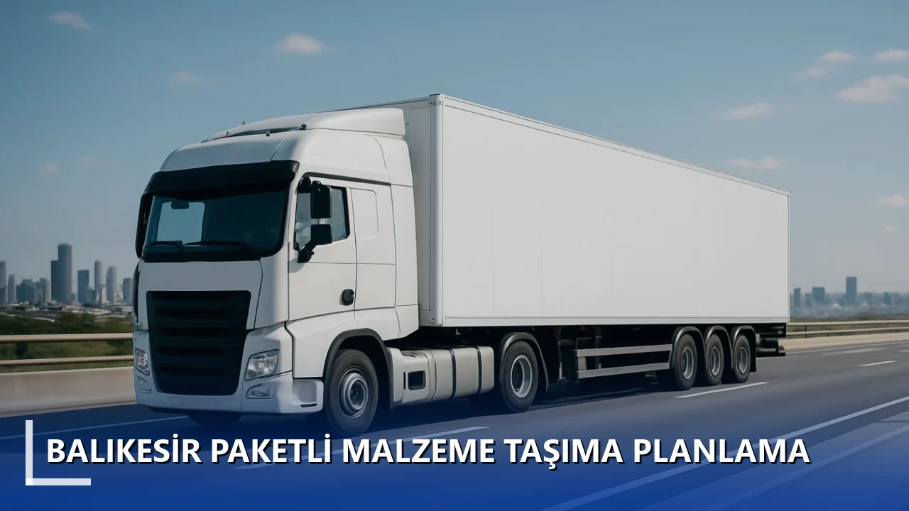 Balıkesir Paketli Malzeme Taşıma Planlama