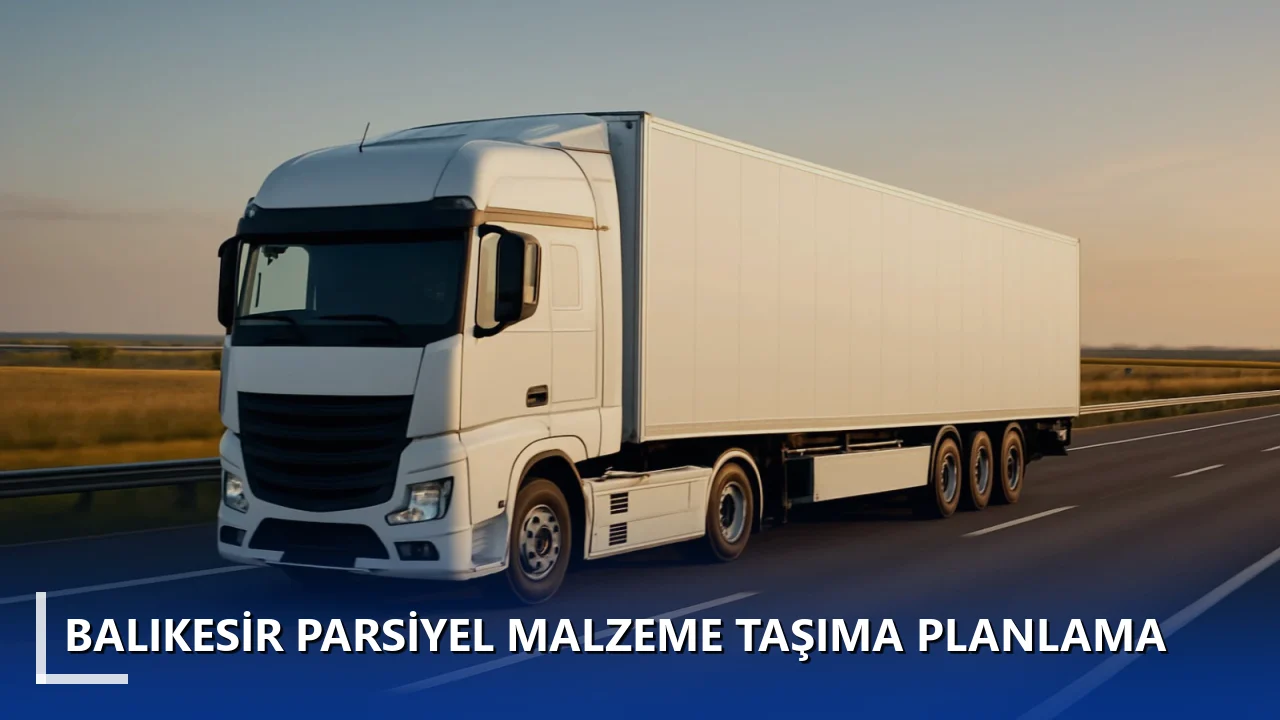 Balıkesir Parsiyel Malzeme Taşıma Planlama