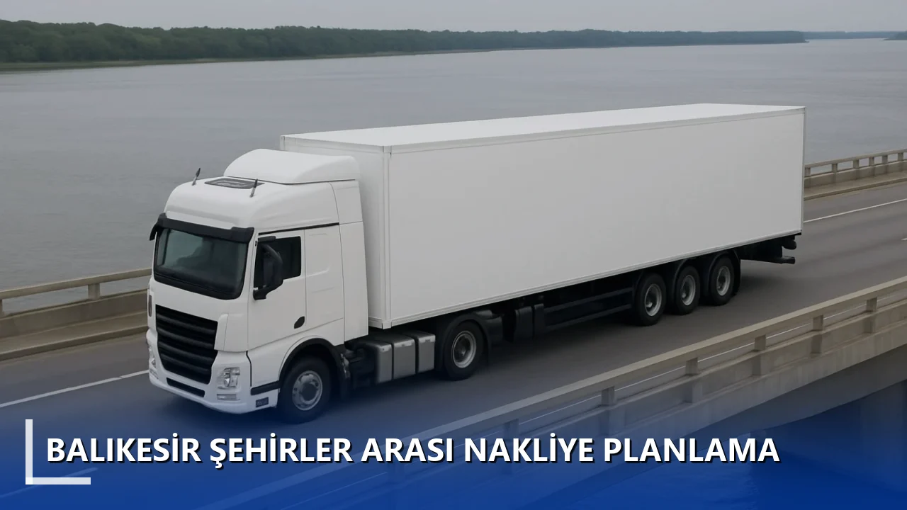 Balıkesir Şehirler Arası Nakliye Planlama