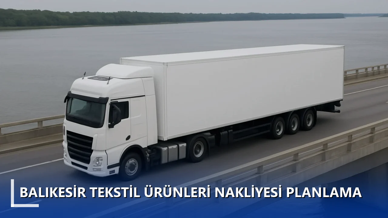 Balıkesir Tekstil Ürünleri Nakliyesi Planlama