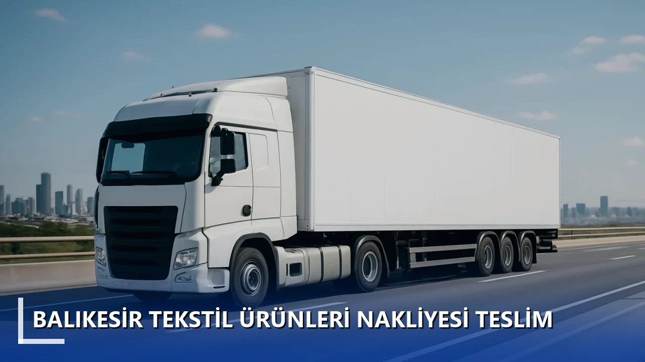 Balıkesir Tekstil Ürünleri Nakliyesi Teslim